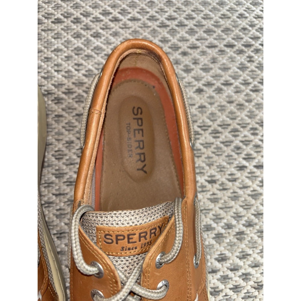 Sperry Topsider Men's 11.5 Billfish 3 Eye Boat Loafers Leather Shoes Preppy New - Picture 13 of 16